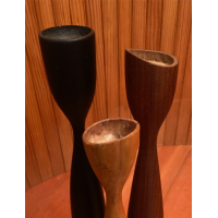 Deense houten kandelaars